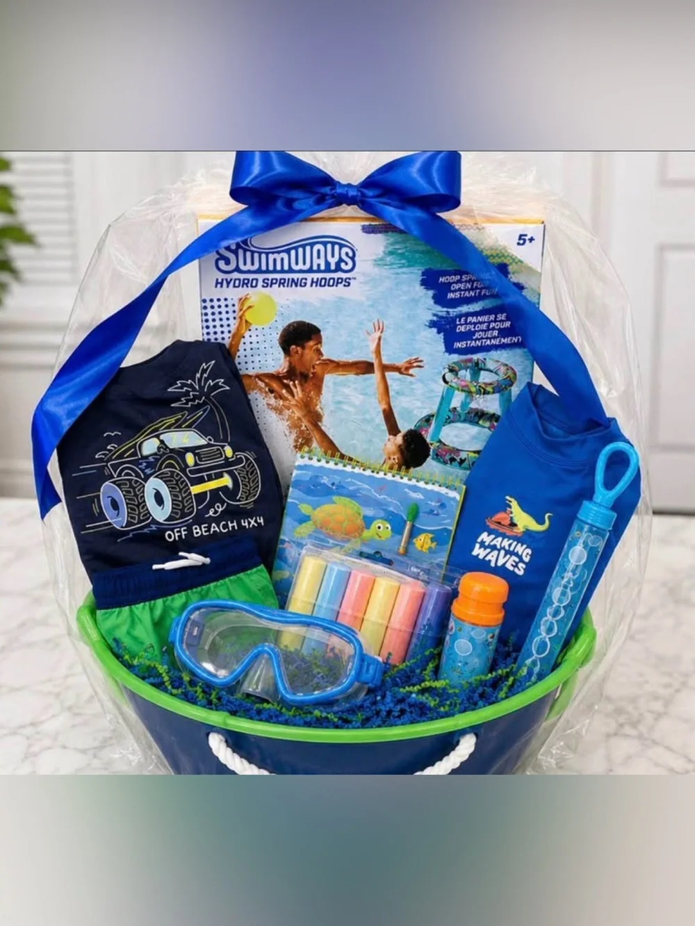 Boys Summer Swim & Beach Gift Bundle (2T) | Pool & Beach Essentials | Gift Ready